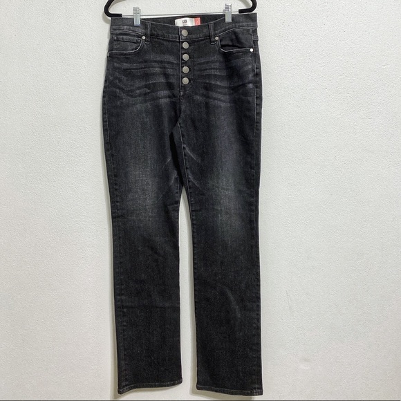 Cabi 4149 Button Fly Straight Jeans Fall 2021 Size 8 EUC - Picture 4 of 10